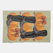 Linge De Cuisine Howdy Citrouille Western Fall Coquette Bow Cowgirl (Horizontal)