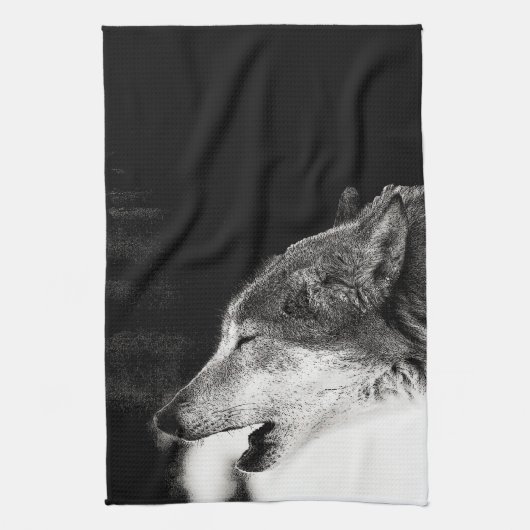 Linge De Cuisine Howling Wolf (Vertical)