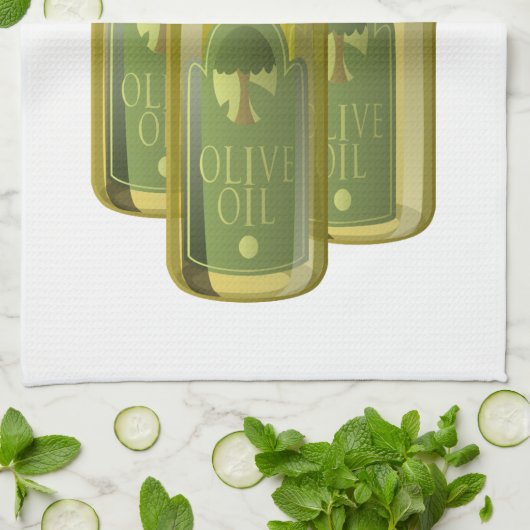 Linge De Cuisine Huile d'olive (Plié)