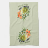 Linge De Cuisine Huile d'olive et orange : (Vertical)