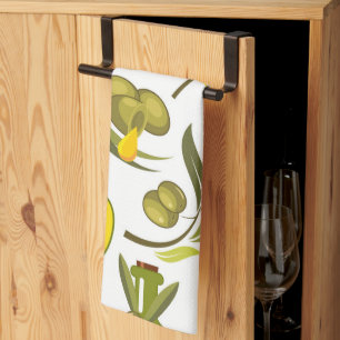 Linge De Cuisine Huile d'olive jaune