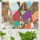 Linge De Cuisine Huile d'or couleur Abstraite (Plié)