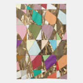 Linge De Cuisine Huile d'or couleur Abstraite (Vertical)