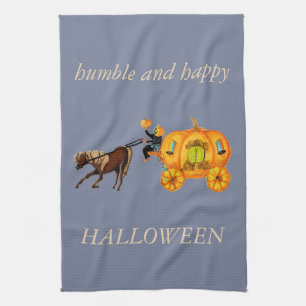 Linge De Cuisine Humble Cheval Citrouille Carriage Halloween servie