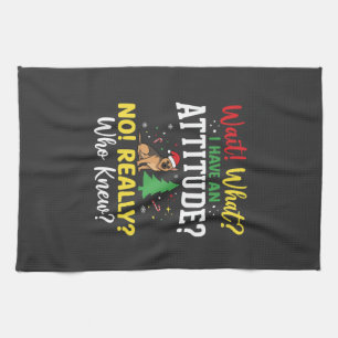 Linge De Cuisine Humeur de chien de Noël Humour