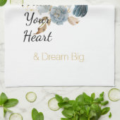 Linge De Cuisine Hummingbird Hydrangea Flowers  (Plié)