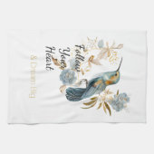 Linge De Cuisine Hummingbird Hydrangea Flowers  (Horizontal)