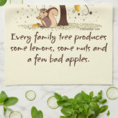 Linge De Cuisine Humour d'arbre généalogique (Plié)