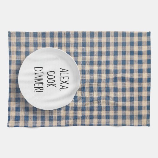 Linge De Cuisine Humour de commande Alexa (Horizontal)