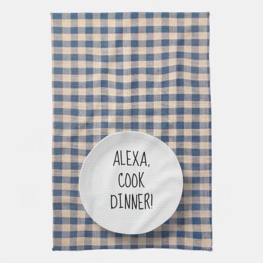 Linge De Cuisine Humour de commande Alexa (Vertical)