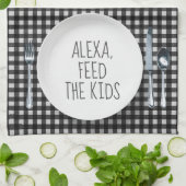 Linge De Cuisine Humour de commande Alexa (Plié)