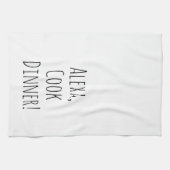 Linge De Cuisine Humour de commande Alexa pour cuisine (Horizontal)