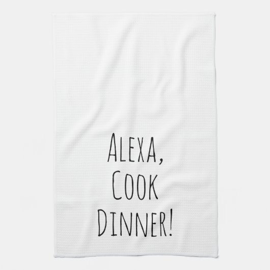 Linge De Cuisine Humour de commande Alexa pour cuisine (Vertical)