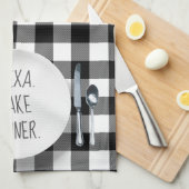 Linge De Cuisine Humour De Commande Alexa Sur Buffalo Plaid (Quart Plié)