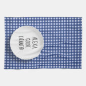 Linge De Cuisine Humour de commande Alexa sur en vichy (Horizontal)
