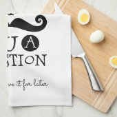 Linge De Cuisine Humour de la moustache noire (Quart Plié)