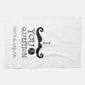 Linge De Cuisine Humour de la moustache noire (Horizontal)