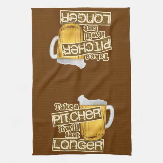 Linge De Cuisine Humour potable de bière drôle (Vertical)