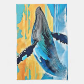 Linge De Cuisine Humpback Whale Ocean Freedom Jump Design (Vertical)