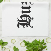 Linge De Cuisine Huzzah ! {Typographie médiévale} (Plié)