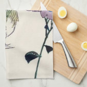 Linge De Cuisine Hydrangea et Pinsons, Hiroshige, Ukiyo-e (Quart Plié)