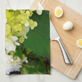 Linge De Cuisine Hydrangea Limelight Vert Chartreuse Élégant (Quart Plié)