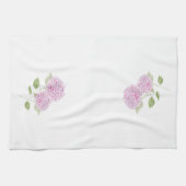 Linge De Cuisine Hydrangea Rose Aquarelle (Horizontal)