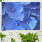 Linge De Cuisine Hydrangeas bleu foncé (Plié)