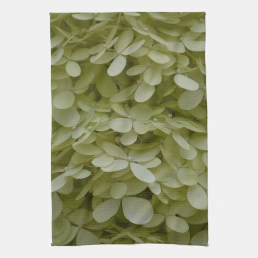 Linge De Cuisine Hydrangeas élégantes Fleurs vertes Celadon (Vertical)