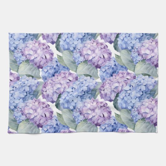 Linge De Cuisine Hydrangée (Horizontal)