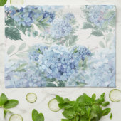 Linge De Cuisine Hydrangée bleue (Plié)
