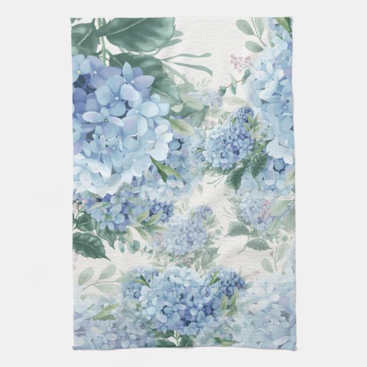 Linge De Cuisine Hydrangée bleue (Vertical)