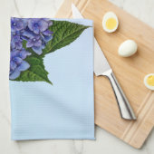 Linge De Cuisine Hydrangée dans les tons violets (Quart Plié)
