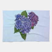Linge De Cuisine Hydrangée dans les tons violets (Horizontal)