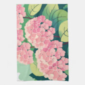 Linge De Cuisine Hydrangée rose Floral Botanique (Vertical)
