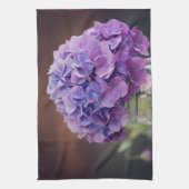 Linge De Cuisine Hydrangée violette rustique dans Mason Jar Photo (Vertical)