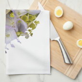 Linge De Cuisine Hydrangées dans une coupe de coeur (Quart Plié)