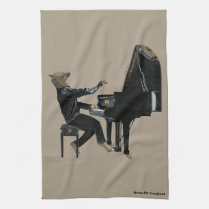 Linge De Cuisine Hyena Piano Music Pianist Imaginaire Cuisine Servi