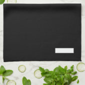 Linge De Cuisine Hyphène noir et blanc (Plié)