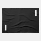 Linge De Cuisine Hyphène noir et blanc (Horizontal)