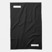 Linge De Cuisine Hyphène noir et blanc (Vertical)