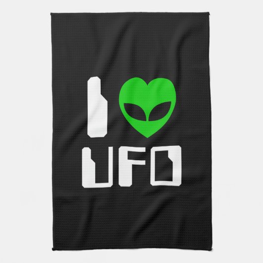 Linge De Cuisine I Alien Heart UFO (Vertical)