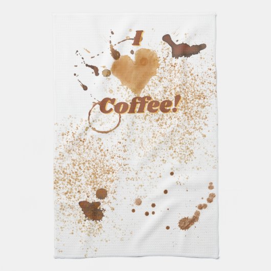 Linge De Cuisine I Heart Coffee (Vertical)
