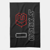 Linge De Cuisine I Heart Geek ASCII ART (Vertical)