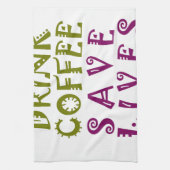 Linge De Cuisine I Just want to drink coffee & take selfies (Vertical)