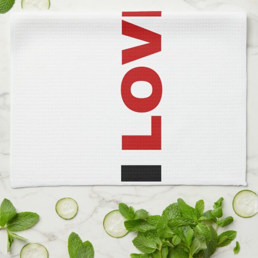 Linge De Cuisine I Love 45 (Plié)