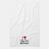 Linge De Cuisine I LOVE Avion Kitchen Towel (Vertical)