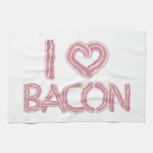 Linge De Cuisine I Love Bacon