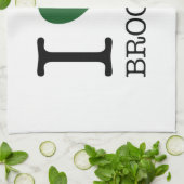 LINGE DE CUISINE I LOVE BROCCOLI (Plié)