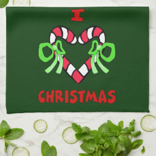 Linge De Cuisine I Love Christmas Kitchen Towel